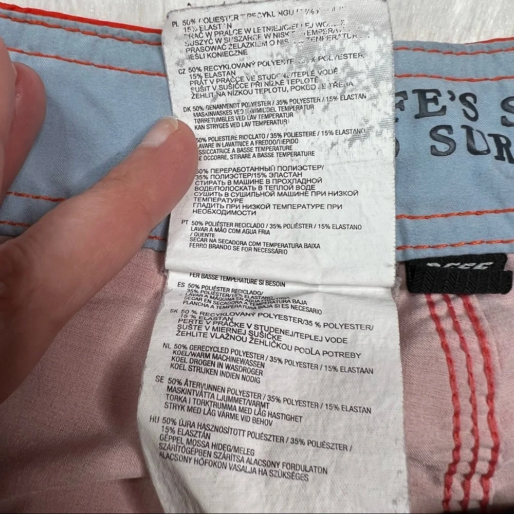 Reef Multicolor Color Block 11” Board Shorts Size 32 - Picture 9 of 14